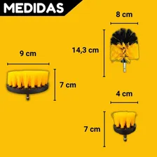 Kit 5 Escovas Limpeza Sofas Tapetes Estofados Parafusadeira Foto mini 4