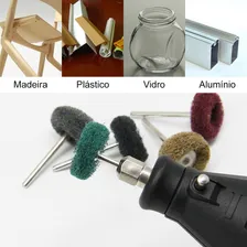 Kit 5 Escovas P/ Polimento 25 Mm Para Micro Retifica Dremel Foto mini 4