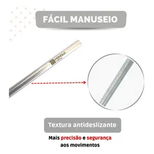 Kit 5 Espátula Cutícula Manicure Unha Raspador Empurrador Aço Inox Premium Monolo Foto mini  2