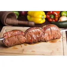 Kit 5 Espeto Churrasco Em Inox 63cm - 3 Duplo E 2 Simples Foto mini 2