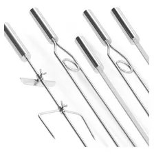 Kit 5 Espetos Inox 70 Cm Foto mini 1