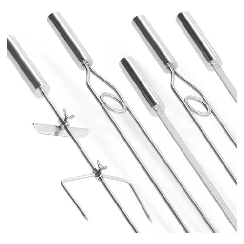 Kit 5 Espetos Inox 70 Cm Foto 1