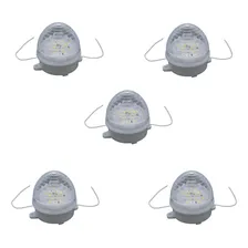 Kit 5 Estrobo Led Redondo Flash Decoração Uso Externo 220v Foto mini 1