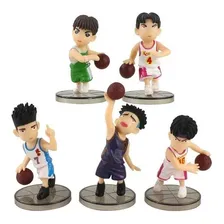 Kit 5 Figure Action Bonecos Slam Dunk Maki Sendoh Fujima Foto mini 1
