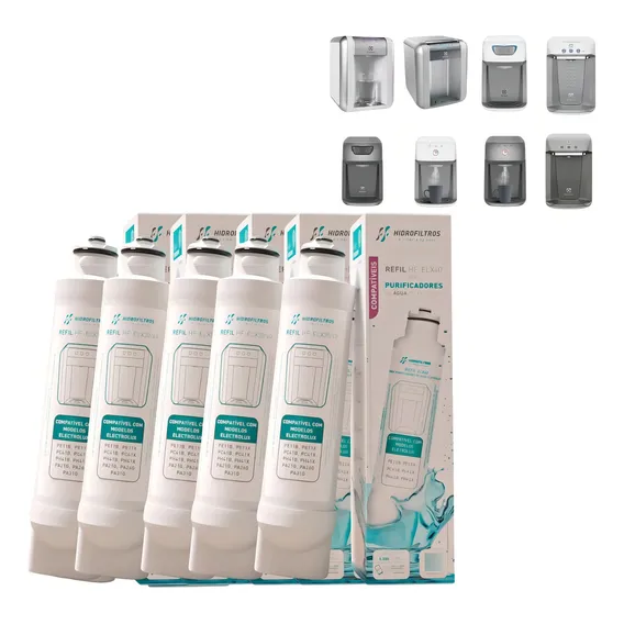 Kit 5 Filtros Refil Eletrolux Pe11b Pe11x Pa21g Pa31g Pc41b Foto 1