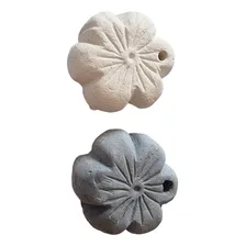 Kit 5 Florzinhas Argila Para Artesanato Decoração Acessório Cor Cinza Foto mini 2