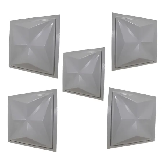 Kit 5 Forma Gesso Molde Gesso Placa Gesso 3d Cullinans 29x29 Foto 1