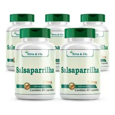 Kit 5 Frascos Salsaparrilha - 300 Cápsulas 500mg Premium Foto mini 1