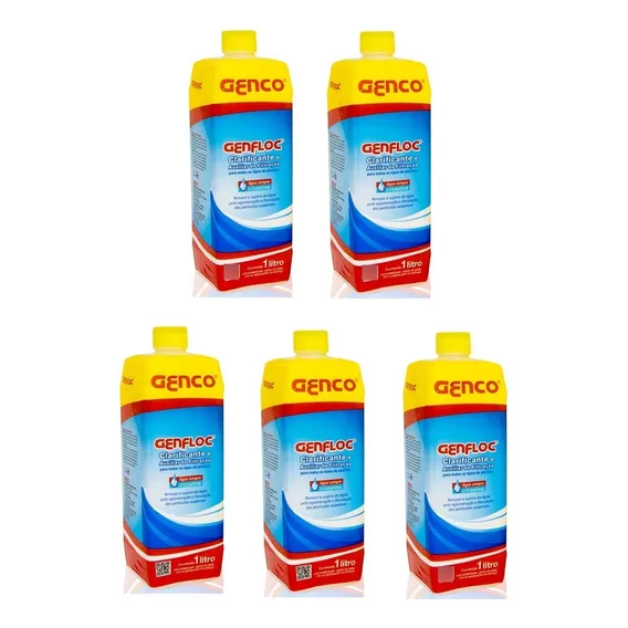 Kit 5 Genfloc Clarificante Floculante E Decantador - Genco Foto 1
