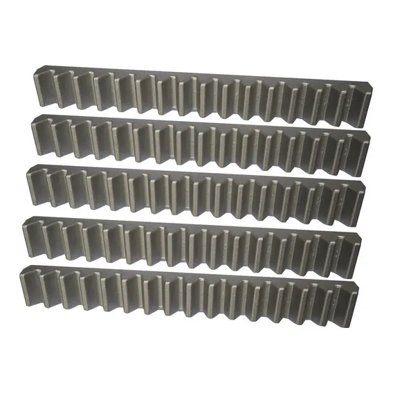 Kit 5 Gomos 30cm Cremalheira Alumínio Dz Industrial Peccini Cor Cinza-claro Foto 1