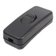 Kit 5 Interruptor Meio Fio Para Abajur Tipo Pera - Preto Foto  mini 1
