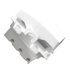 Kit 5 Interruptor Simples 1 Tecla + Tomada 10a 2p+t Espelho Cor Branco Foto mini 4