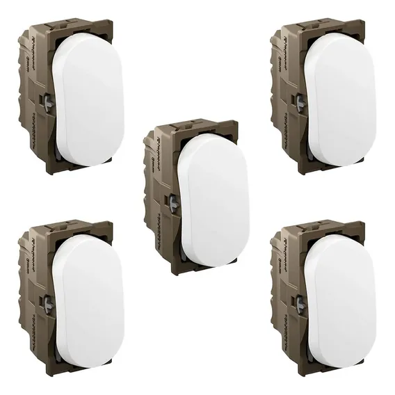 Kit 5 Interruptor Simples Branco Nereya Legrand 663000 Foto 1