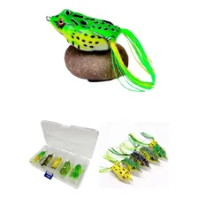 Kit 5 Isca Artificial Frog Sapo Anti Enrosco Sapinho Isca Rã Foto mini 1