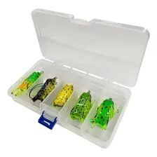 Kit 5 Isca Artificial Frog Sapo Anti Enrosco Sapinho Isca Rã Foto mini 4