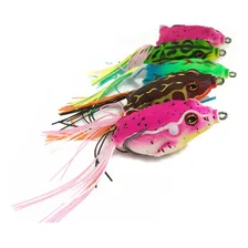 Kit 5 Isca Artificial Sapo Frog Traíra Bass Estojo Tucunaré Foto mini 1