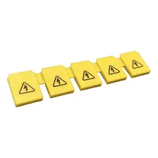 Kit 5 Isolador Para Barramento Pente Isolador Barra Pente Amarelo - 5un Foto mini 4