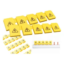 Kit 5 Isolador Para Barramento Pente Isolador Barra Pente Amarelo - 5un Foto  mini 1
