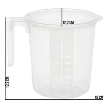 Kit 5 Jarras Medidoras Plastica 1 Litro Graduada Atóxica Foto mini  2