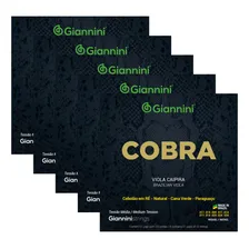 Kit 5 Jogos Cordas Giannini Cobra Tensão Média Viola Niquel Foto mini 1