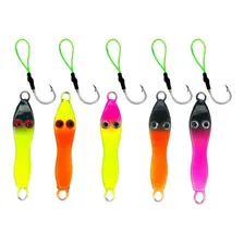 Kit 5 Jumping Jig Sapinho + 5 Suporte Hook Isca Artificial Cor 20 Gramas Foto  mini 1