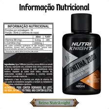 Kit 5 L-carnitina 2000 480ml Sabor Laranja - Nutriknight Foto mini  2