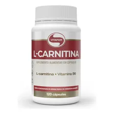 Kit 5 L-Carnitina + B6 Vitafor 120 Cápsulas Sabor Sem Sabor Foto mini 3