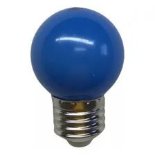Kit 5 Lampada Bolinha Led G45 3w E27 127v Azul Galaxy Foto mini 3