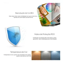 Kit 5 Lampada Dicroica Mr16 Gu10 4,8w Branco Quente 3000k Foto mini 4