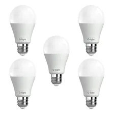 Kit 5 Lâmpada Led Bulbo 12w A60 6500k Branco Frio Bivolt E27 Foto  mini 1