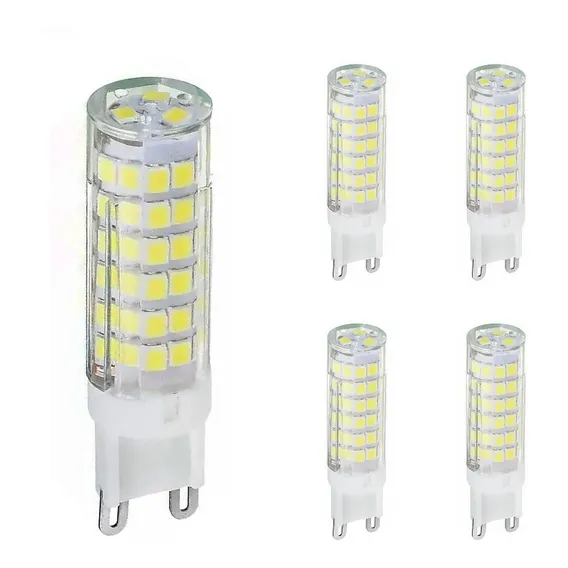 Kit 5 Lâmpada Led Halopim G9 7w Lustres E Pendentes Cristal Luz Branco-frio 127v Foto 1