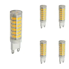 Kit 5 Lâmpada Led Halopim G9 7w Lustres E Pendentes Cristal Luz Branco-quente Foto  mini 1