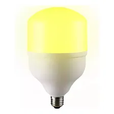 Kit 5 Lampadas Bulbo 30w Luz Amarela 3000k Alta Potencia E27 Foto mini  2
