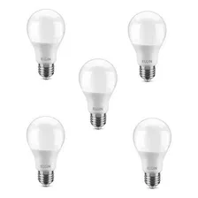 Kit 5 Lâmpadas Led Bulbo 12w E27 Bivolt Elgin Foto  mini 1