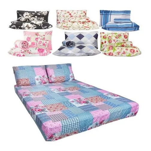 Kit 5 Lençóis Casal Padrão Elástico + 10 Fronhas Cama Box Foto 1