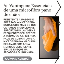 Kit 5 Limpa Chão Flanelas Microfibra Pano 60x40 Multiuso Pan Cor Colorido Foto mini 2