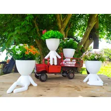 Kit 5 Lindos Vasos Decorativo Suculentas Planta Bbb Criativo Cor Branco Foto mini  2
