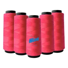 Kit 5 Linhas Reta - 2 Mil Jardas - Maquina Costura Reta Cor Pink Foto  mini 1