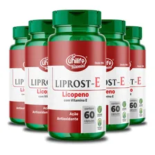 Kit 5 Liprost e Licopeno Vitamina E 60 Cápsulas Unilife Sabor Sem Sabor Foto mini 1