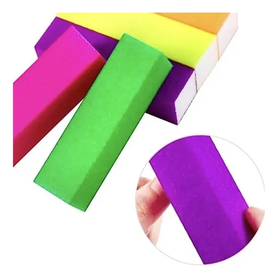 Kit 5 Lixas Bloco Polidoras De Unhas Acrílico Gel Acrigel Foto 1