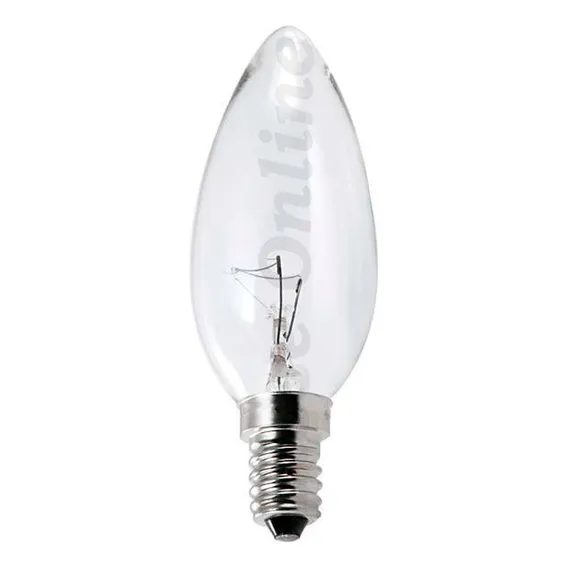 Kit 5 Lâmpada Vela 40w Rosca E-14 127v Ou 220v Incandescente Foto 1