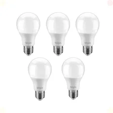 Kit 5 Lâmpadas Bulbo Led A60 15w Bivolt 6.500k Branca Fria Foto mini 4