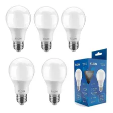 Kit 5 Lâmpadas Bulbo Led A60 15w Bivolt 6.500k Branca Fria Foto mini 1