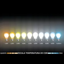 Kit 5 Lâmpadas Led Bulbo 15w Bivolt Branco Frio 6500k E27 Foto mini 4