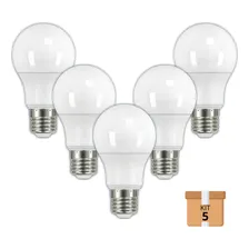 Kit 5 Lâmpadas Led Bulbo 15w Bivolt Branco Frio 6500k E27 Foto mini 1