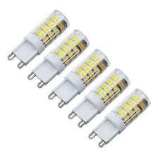 Kit 5 Lâmpadas Led Halopin G9 5w 220 Volts - Branco Quente Foto mini 1