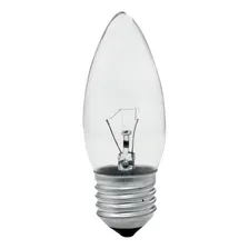 Kit 5 Lâmpadas Vela Incandescente E27 40w 220v Taschibra Foto  mini 1