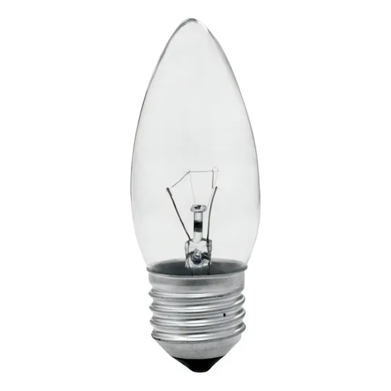 Kit 5 Lâmpadas Vela Incandescente E27 40w 220v Taschibra Foto 1