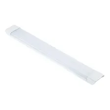 Kit 5 Luminária Led Tubular 120cm 6000k Slim Completa 60w Estrutura Branco 110v/220v (bivolt) Foto mini 2