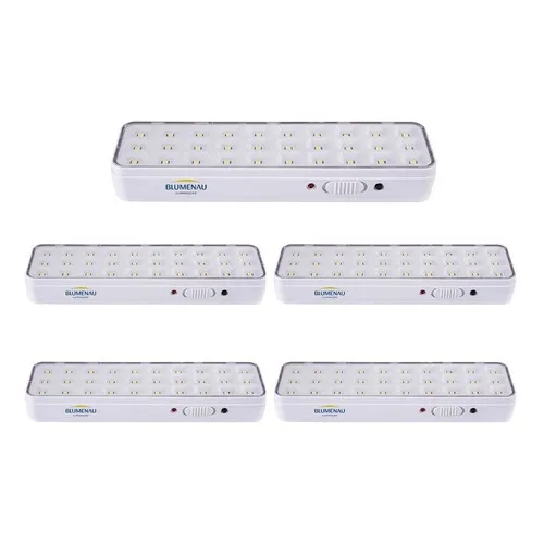 Kit 5 Luminárias De Emergência 30 Leds Blumenau Iluminação Foto 1